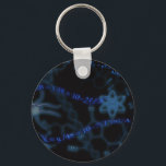 Chaveiro Science 101<br><div class="desc">A cool,  futuristic blue design in blue with a science theme including basic physics equations,  DNA,  chemical composition and a neuron.</div>