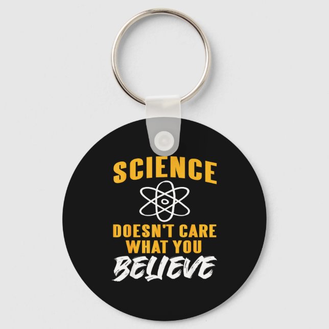 Chaveiro Science Doesn't Care What You Believe Atom Graphic (Frente)