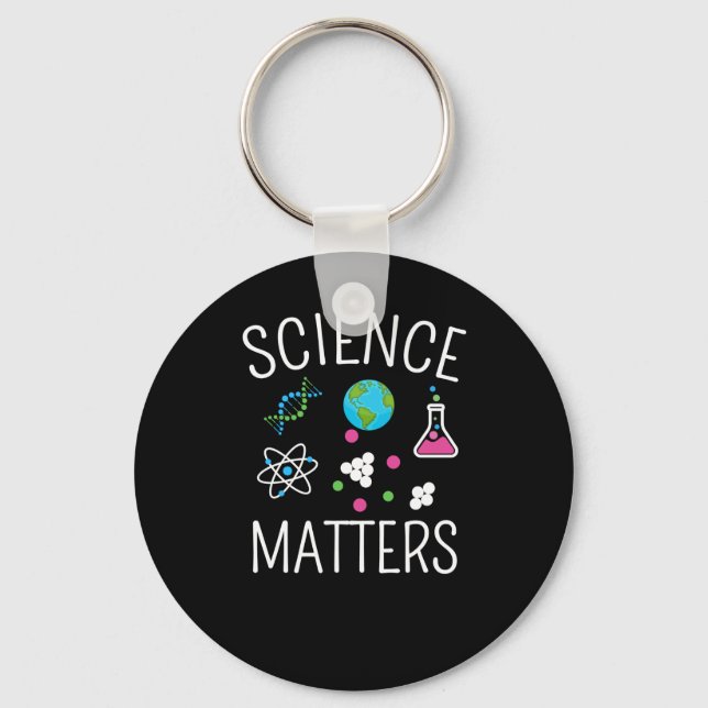 Chaveiro Science S - Engraçado Pun Sticker1 (Frente)