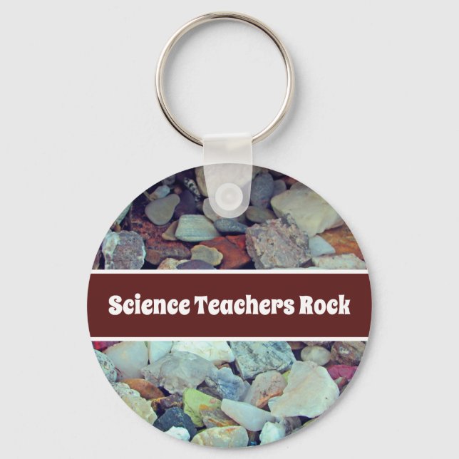 Chaveiro Science Teachers Rock Classroom Appreciation (Frente)