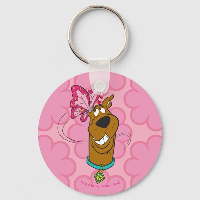 Chaveiro Scooby-Doo Butterfly Kisses (Frente)