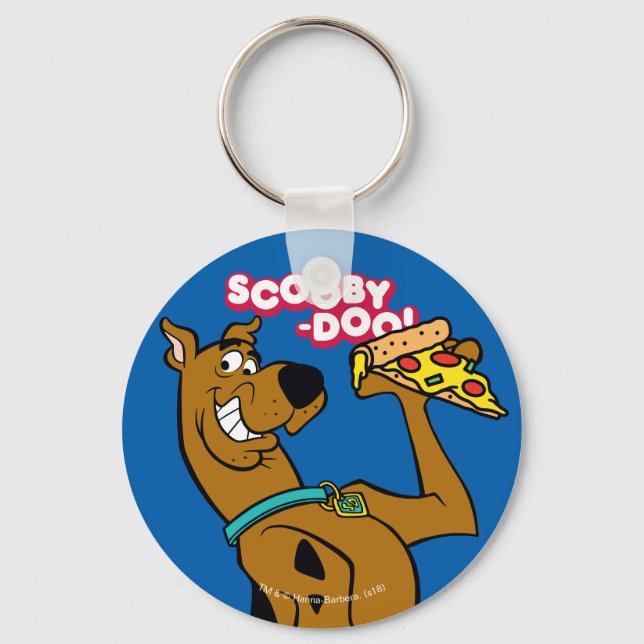 Chaveiro Scooby-Doo With Pizza Slice (Frente)