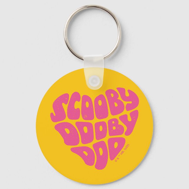 Chaveiro Scooby Dooby Doo Heart (Frente)