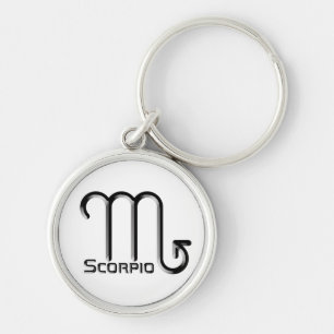 Chaveiro SCORPIO, Design abstrato do Sinal Zodíaco,