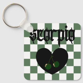 Chaveiro Scorpio Gothic - Design de cereja controlada por e