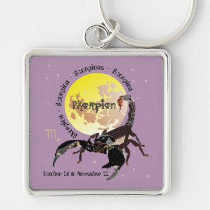Chaveiro Scorpio October 24 to novembros de 22 Keychain