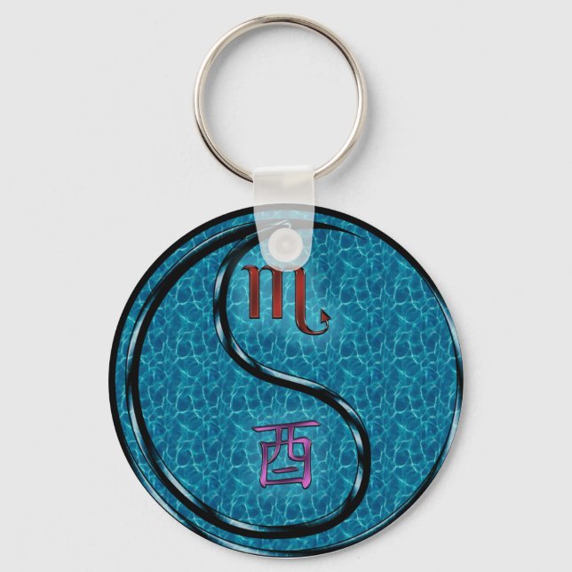 Chaveiro Scorpio & Water Rooster (Frente)