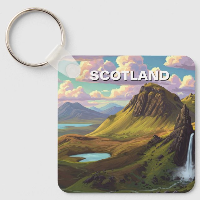 Chaveiro Scotland Highlands Viagem (Frente)