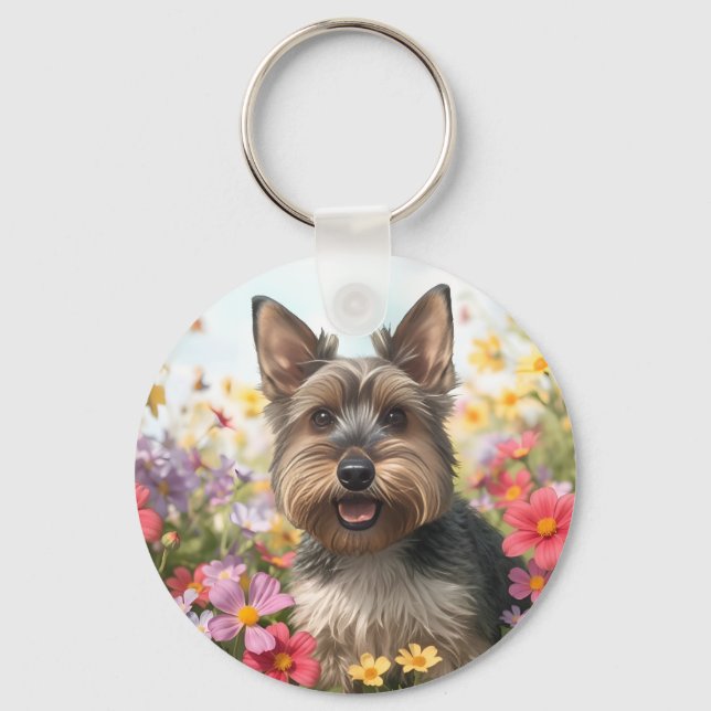 Chaveiro Scottie Power com Flores de Maio (Frente)