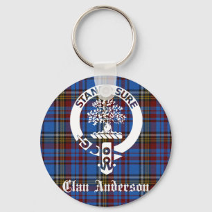 Chaveiro Scottish Clan Anderson Crest & Tartan