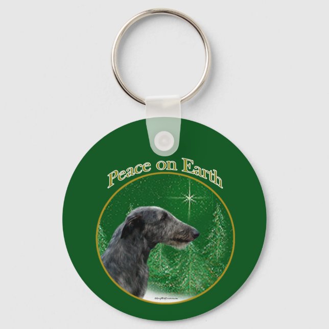 Chaveiro Scottish Deerhound Peace (Frente)