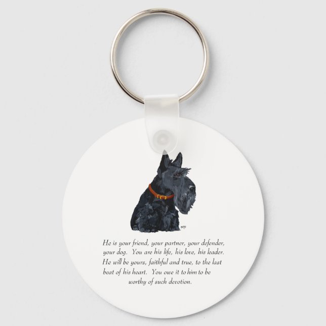 Chaveiro Scottish Terrier Keepsaname (Frente)