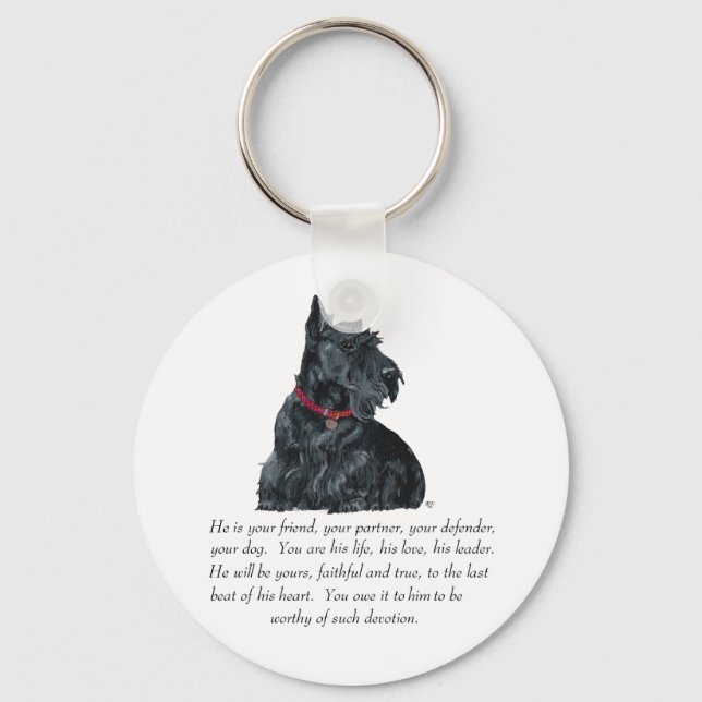 Chaveiro Scottish Terrier Keepsasael - Cachorro MALE (Frente)
