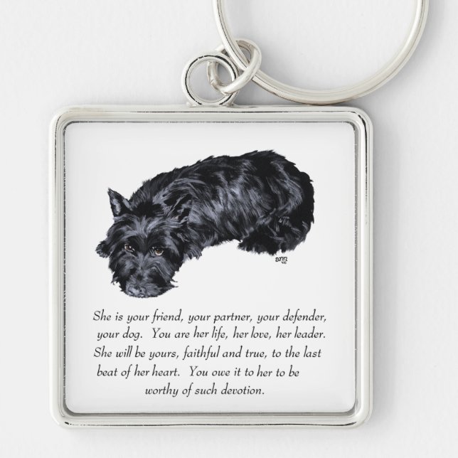 Chaveiro Scottish Terrier Keepsasasakr - FEMALE (Frente)