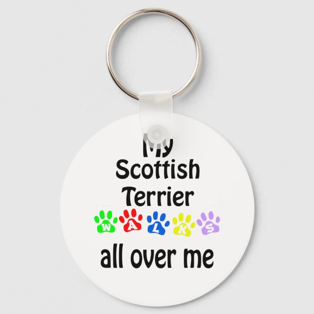 Chaveiro Scottish Terrier Walks Design (Frente)