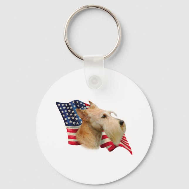 Chaveiro Scottish Terrier (whaten) Flag (Frente)