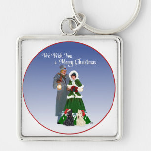 Chaveiro Scottish Terriers Christmas Carols