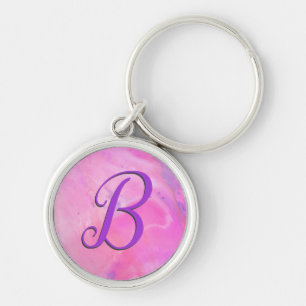 Chaveiro Script Chem 5 Rosa Monograma