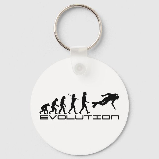 Chaveiro Scuba Diver Diving Water Sport Evolution Art (Frente)