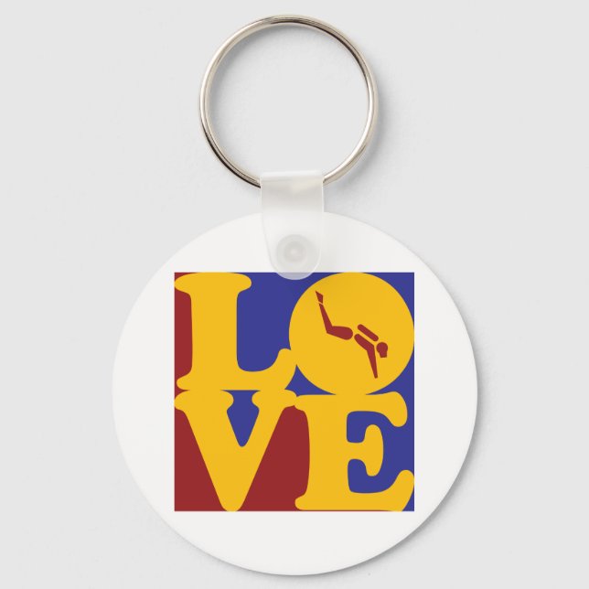 Chaveiro Scuba Diving Love (Frente)