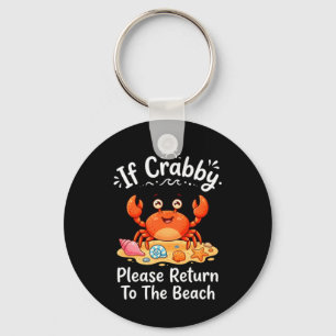 Chaveiro Se Crabby Voltar Para A Praia Piada De Caranguejo