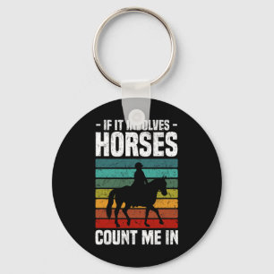 Chaveiro Se Envolver Cavalos Conte-Me Em Cavalo Andando