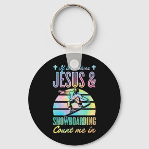 Chaveiro Se Envolver Jesus E Snowboard Conte-Me