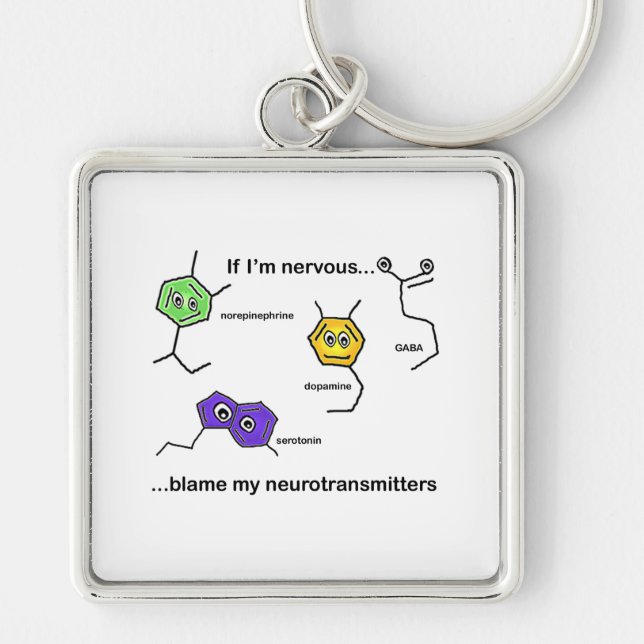 Chaveiro Se eu estiver nervoso... (Frente)