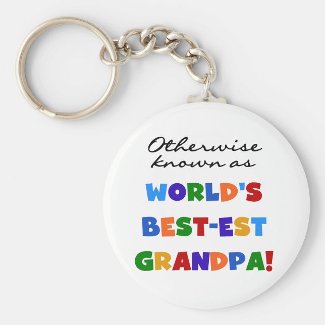 Chaveiro Se não sabido como presentes do vovô Melhor-est (Frente)