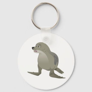 Chaveiro Seal da cinza