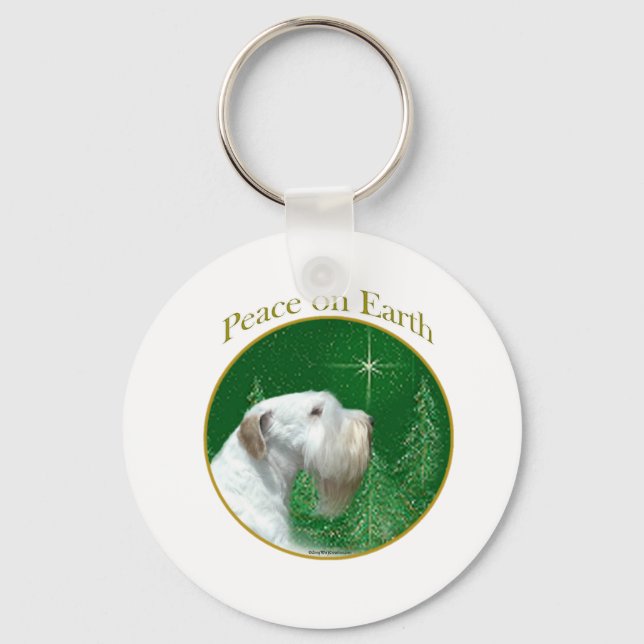 Chaveiro Sealyham Terrier Peace on Earth (Frente)