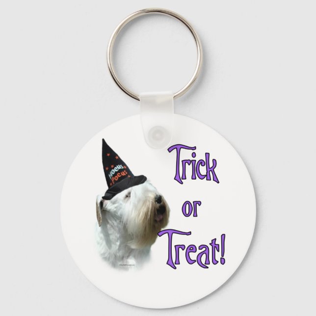 Chaveiro Sealyham Terrier Trick ou Treat (Frente)