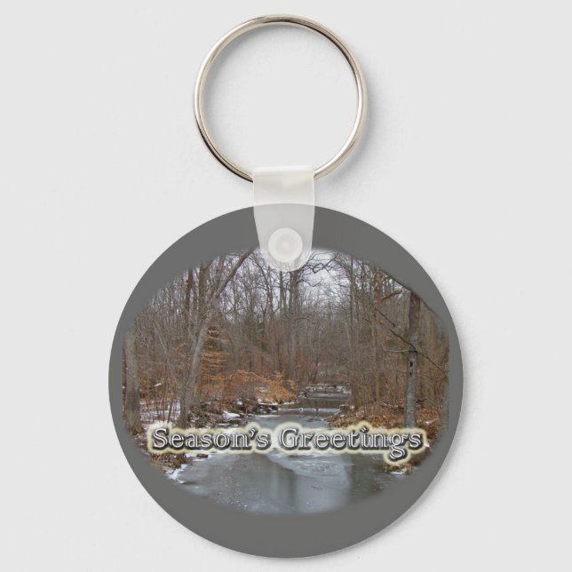 Chaveiro Season's Greetings Deep Creek in Ice (Frente)