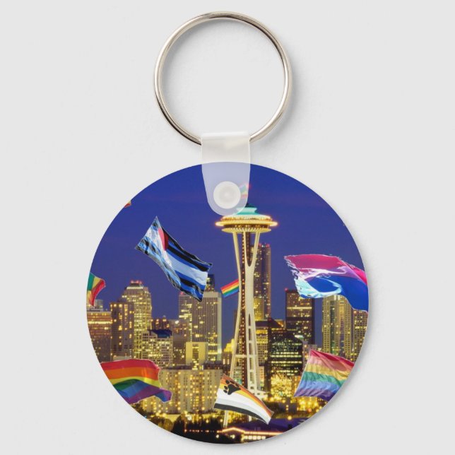 Chaveiro Seattle Pride (Frente)