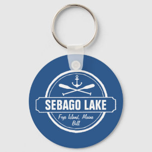Chaveiro Sebago Lago Maine Cidade Personalizada e Nome