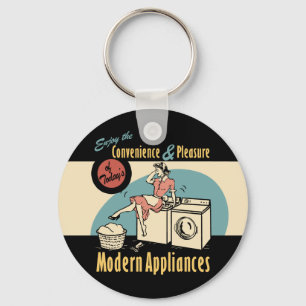 Chaveiro Secador retro da arruela da dona de casa