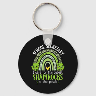 Chaveiro Secretária da Escola Dia de São Patrício Shamrocks