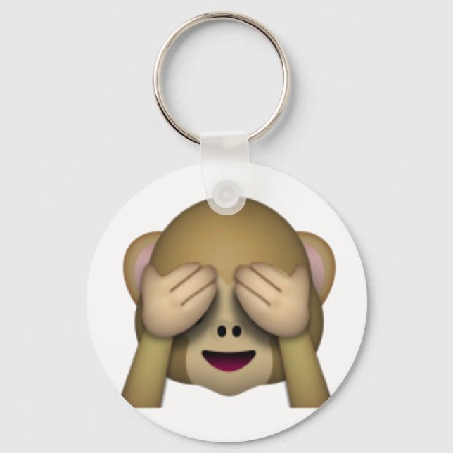 Chaveiro See No Evil Monkey - Emoji (Frente)