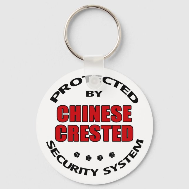 Chaveiro Segurança de Cães Detidos Chineses (Frente)