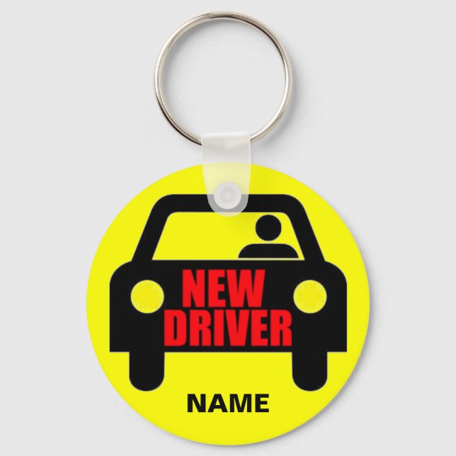 Chaveiro Segurança personalizada de novo driver (Frente)