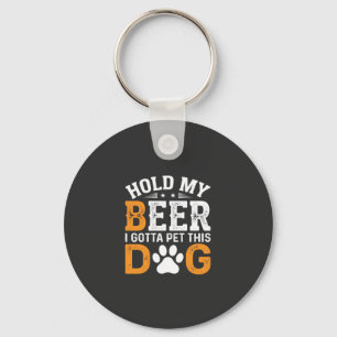 Chaveiro Segure Minha Cerveja Amante de Cachorro