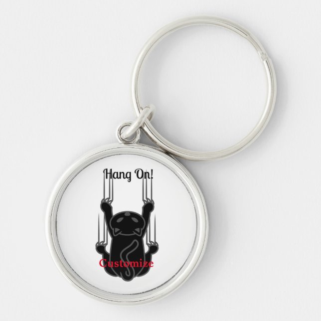 Chaveiro Segure no Thunder_Cove de Gato Negro (Frente)