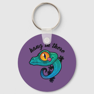 Chaveiro Segure-Se Ali Colorida Gecko