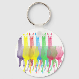 Chaveiro seis Lamas em seis cores do lama