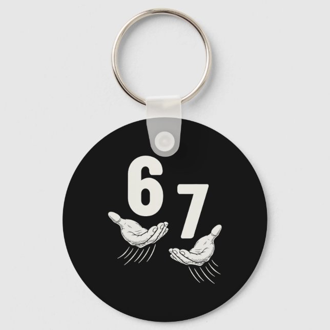 Chaveiro Seis Sete 67 6 7 Crianças 67 Meninos Jovens 6-7 Me (Frente)
