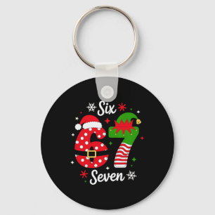 Chaveiro Seis Sete 67 Meme 6 7 Papai Noel Roupas de Natal p