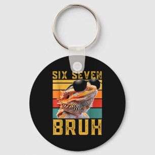 Chaveiro Seis Sete 6 7 67 Meme Engraçado Design de Dragão B