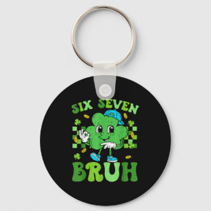 Chaveiro Seis sete bruh 67 shamrock dia de são patrício men