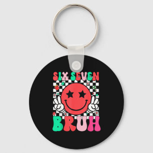 Chaveiro Seis Sete Bruh 6 7 Meme Gen Alpha Gíria Camisa Div