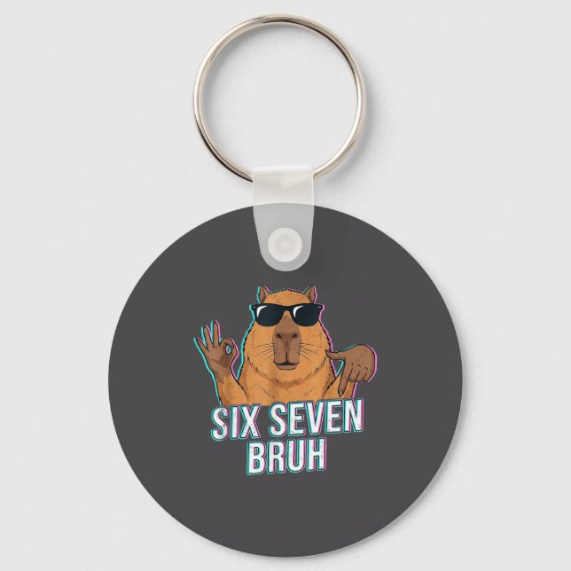 Chaveiro Seis Sete Bruh Capivara 67 Meninos Adolescentes Cr (Frente)